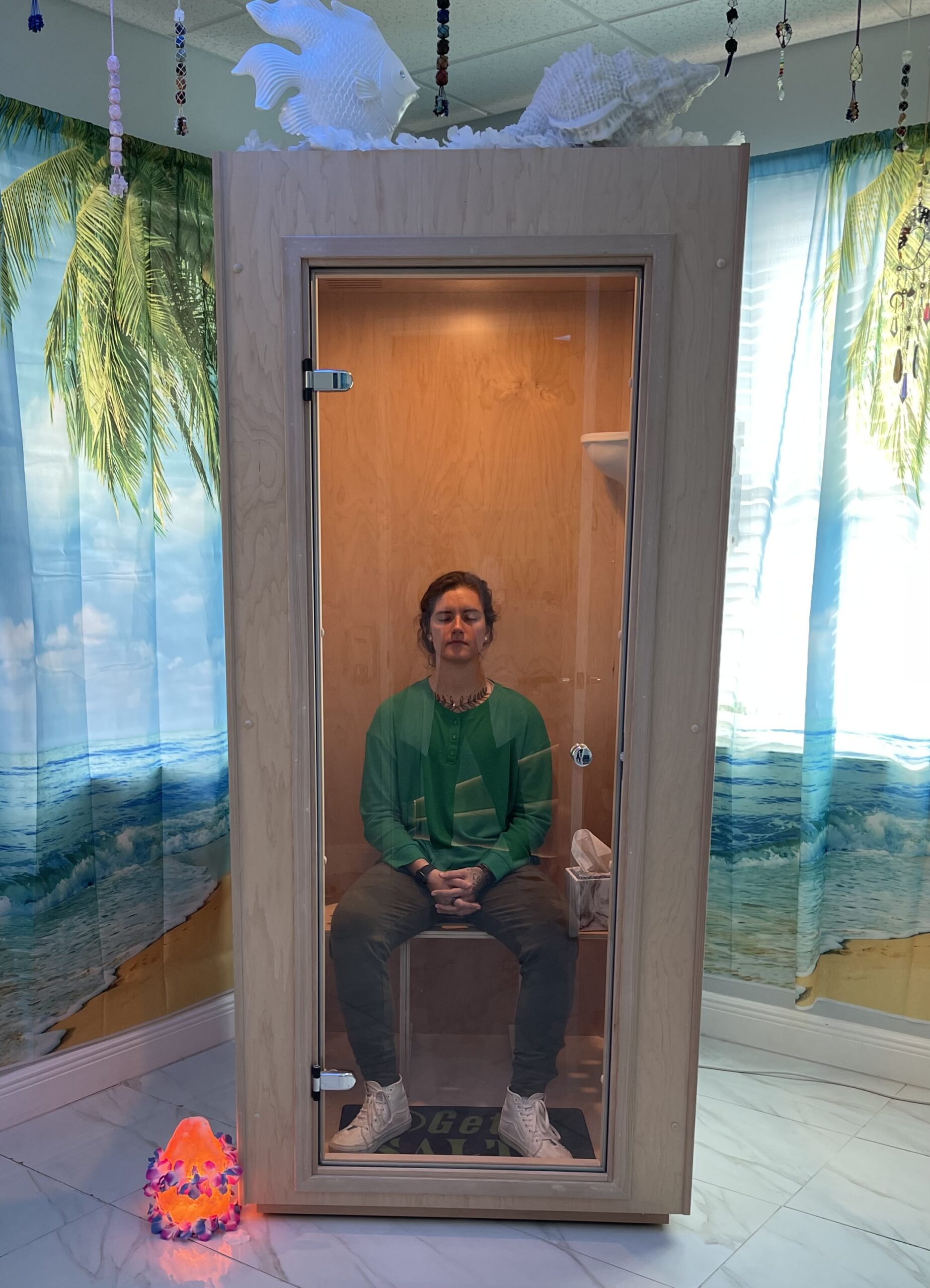 salt therapy booth